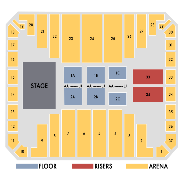 VCU Siegel Center Seating Chart